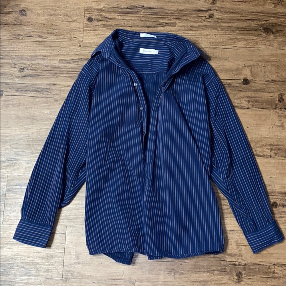 Calvin Klein striped button up